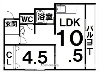 メゾン・ド・モアレ2【2階】の間取り